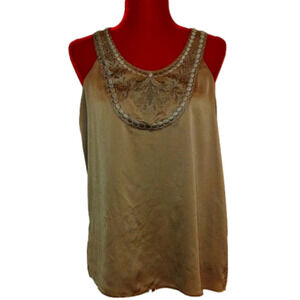 𝅺Banana Republic Taupe Tank; Size Medium